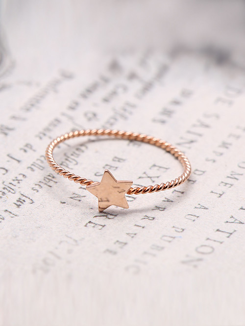 14K 18K 스타별 반지