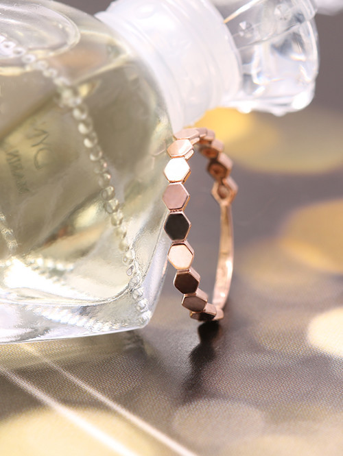 14K 18K 나나 육각 반지