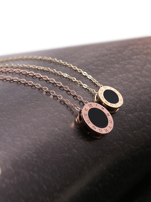 14K 18K 로마 오닉스 목걸이 (중,대 사이즈)