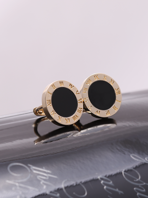 14K 18K 로마 오닉스 귀걸이 (소,중사이즈)