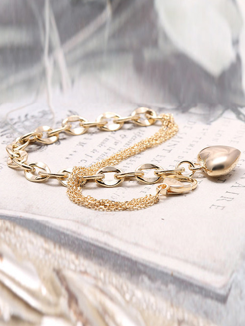 14K 18K 할로우 언발 6줄 팔찌(중)