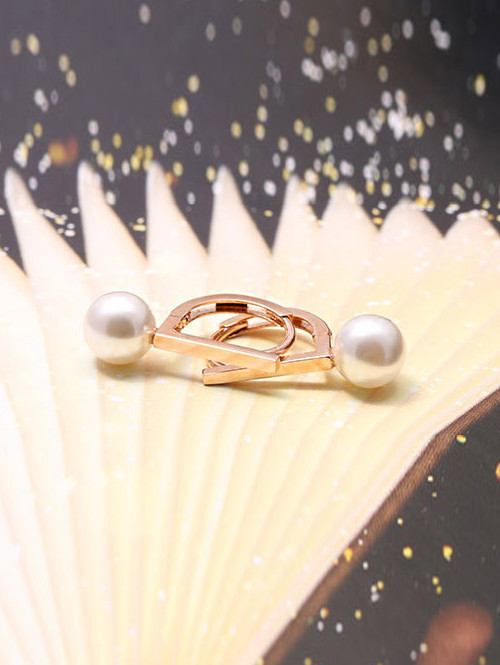 14K 18K 스틱바 진주 귀걸이