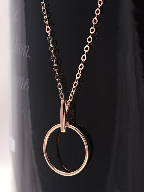 14K 18K 써클링 목걸이