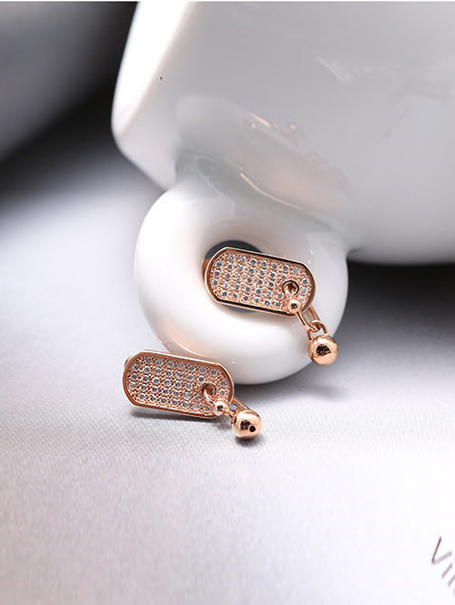 14K 18K 지울 사슬 귀걸이