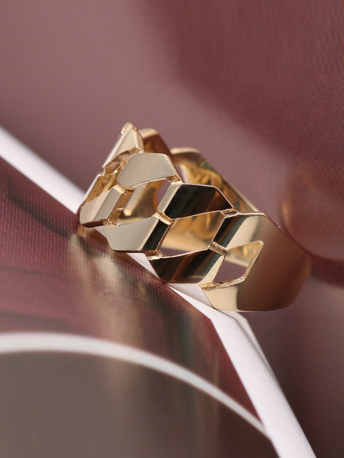 14K 18K 심플리스 체인 반지