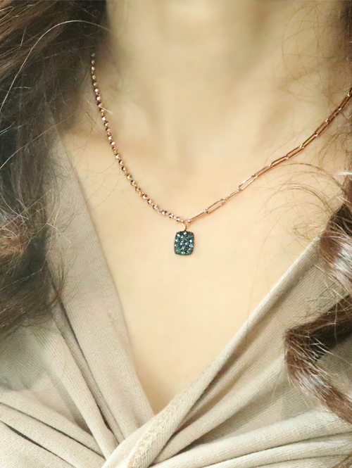 14K 18K 청러프 다이아 목걸이