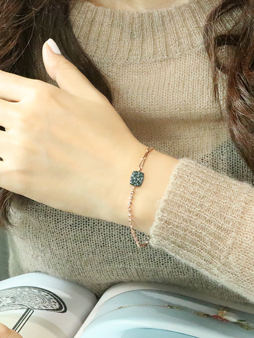 14K 18K 청러프 다이아 팔찌