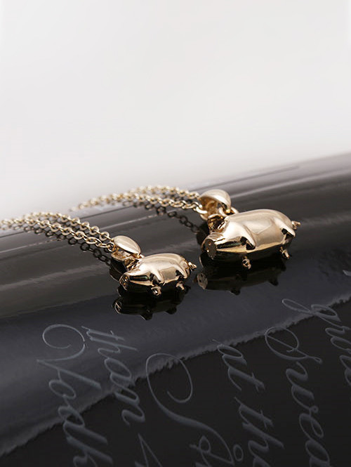 14K 18K 통통 복돼지 팬던트(소) 체인별도선택