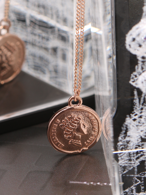 14K 18K 엘리자 코인 목걸이