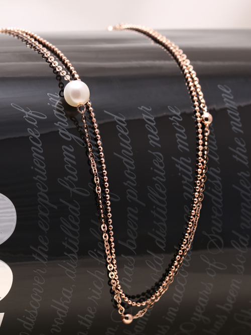 14K 18K 비앙카 진주 두줄 목걸이