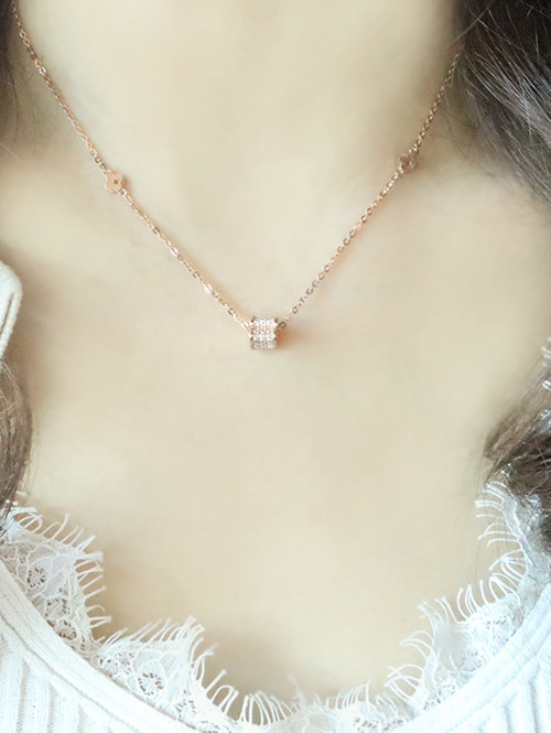 14K 18K 루시아 플라워 목걸이