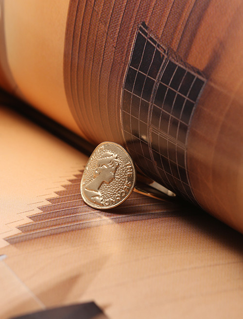 14K 18K 엘리자베스 앤틱 코인반지