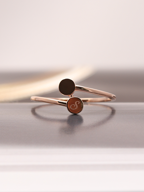 14K 18K 쇼꼴라 각인 반지