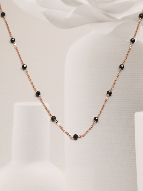 14K 나인틴 스피넬 체인 목걸이