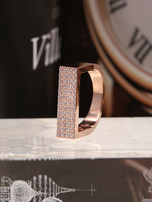 14K 18K 르제 스퀘어 반지