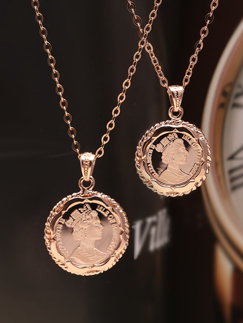 14K 18K 여왕님 코인 팬던트 (대,특대사이즈) (체인 별도상품)