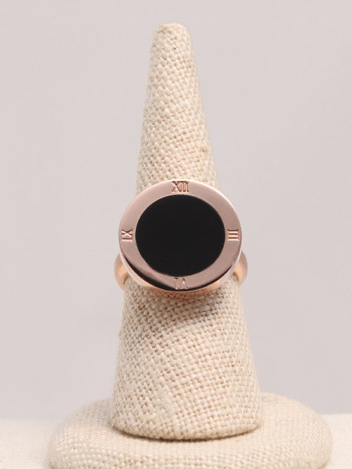 14K 18K 콰트로 로마 오닉스 반지