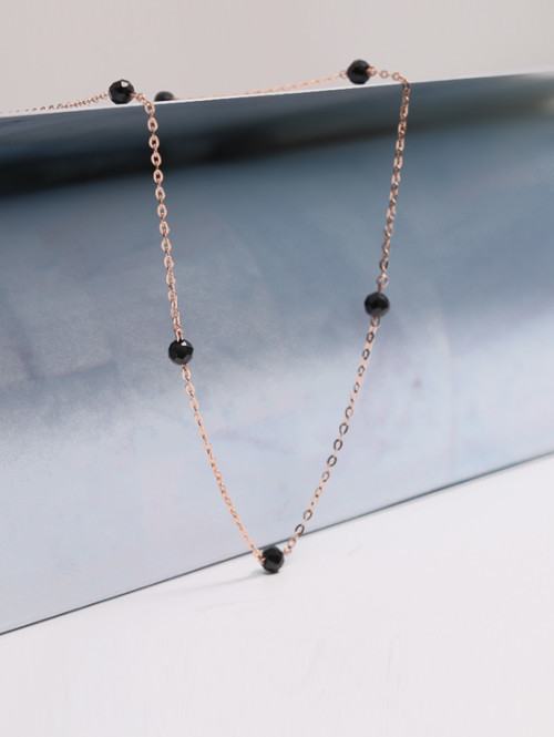 14K 스피넬 체인 목걸이