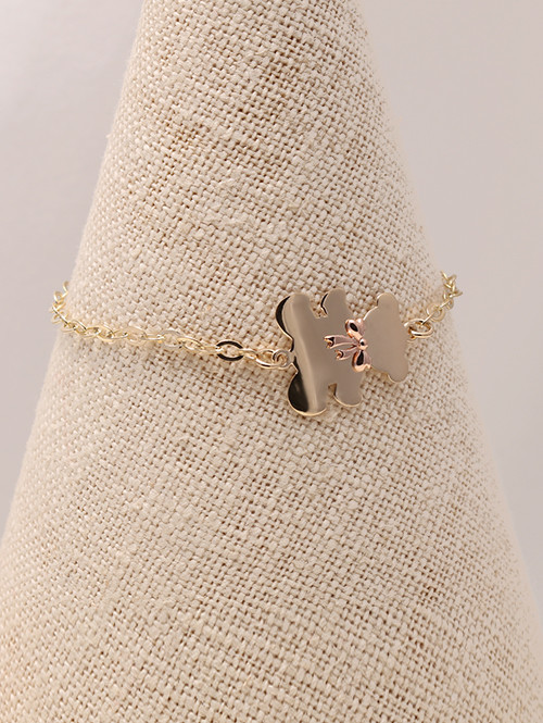 14K 18K 곰돌이 인형 아기팔찌