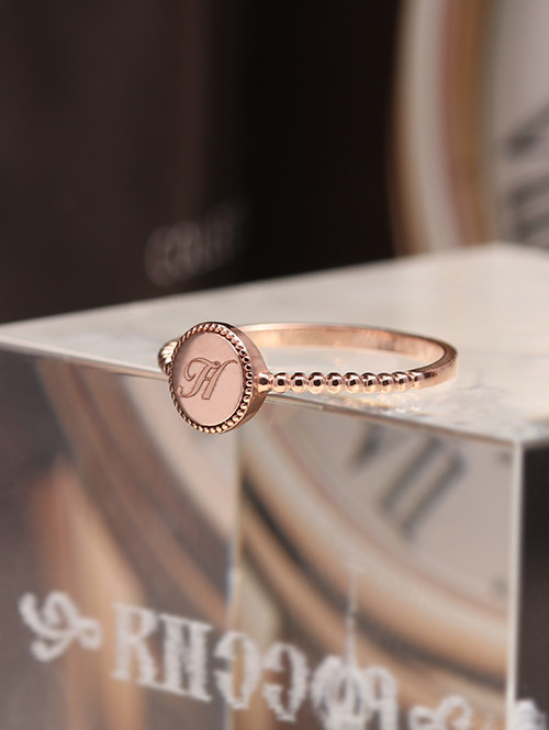 14K 18K 아미 코인 반지