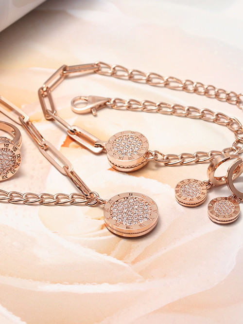 14K 18K 카모밀레 로마 팔찌