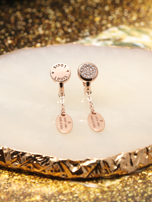 14K 18K 헤베 써클 체인귀걸이