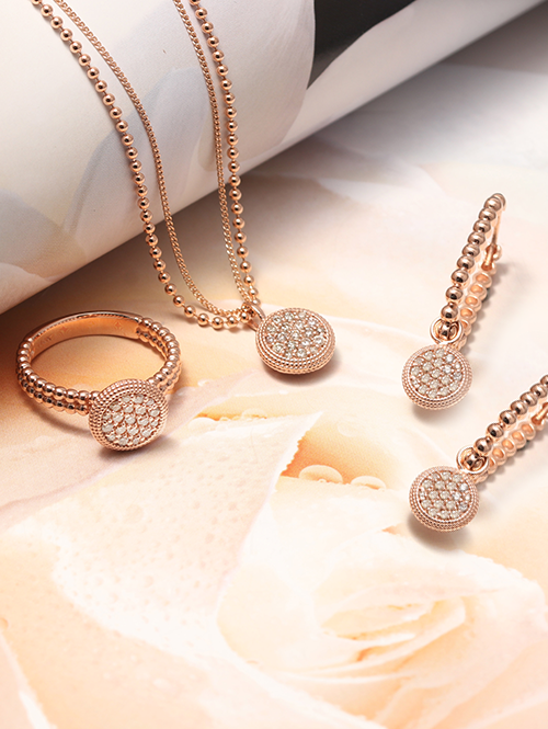 14K 18K 투 띵스 다이아 써클 귀걸이