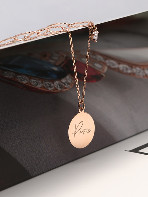 14K 18K 파리 코인 사슬 목걸이