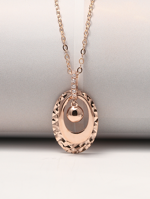 14K 18K 골드볼 컷팅 펜던트 (체인별도상품)