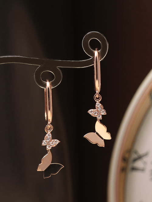 14K 18K 스타투야 나비 귀걸이