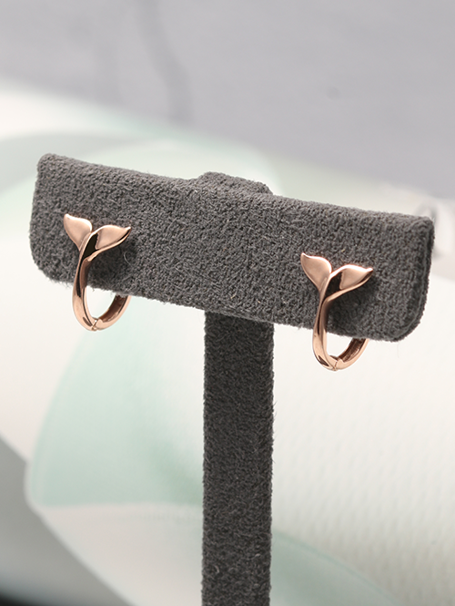 [당일출고 제품] 14K 18K 돌고래 꼬리 원터치 귀걸이