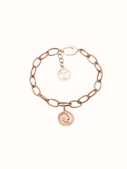 14K 18K 헬베티카 코인 체인 팔찌