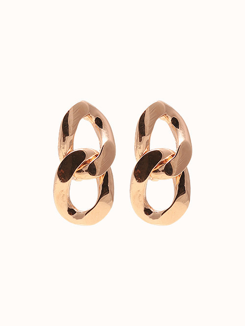 14K 18K 트윈 체인 귀걸이