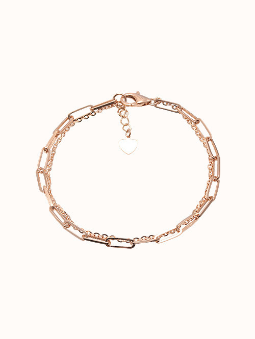 14K 18K 레펜스 두줄 체인 팔찌