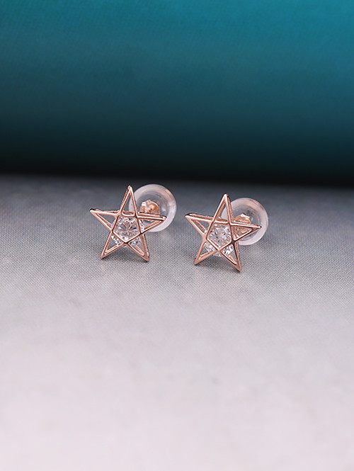 14K 별스타 큐빅 귀걸이