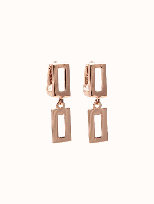 14K 18K 모니카 스퀘어 귀걸이