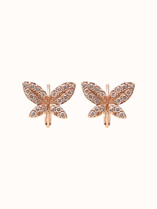 14K 18K 마리포 나비 귀걸이