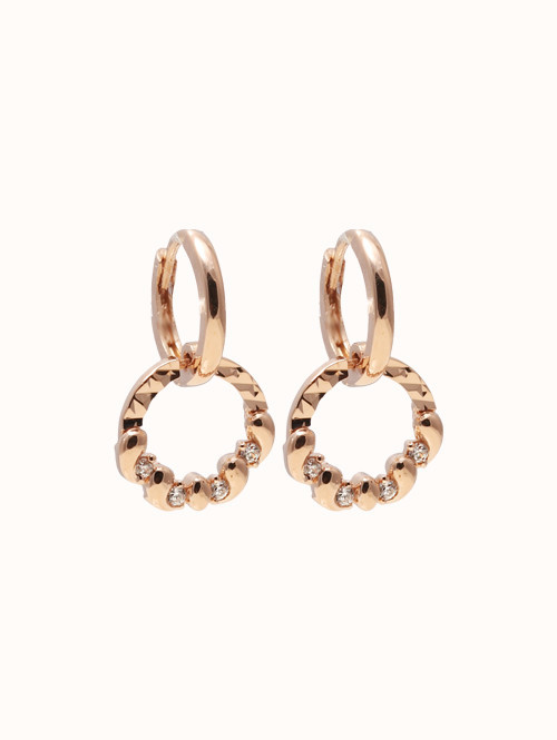 14K 18K 바트리스 써클 귀걸이