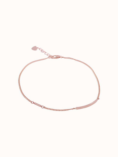 14K 18K 심플 미니스틱 발찌