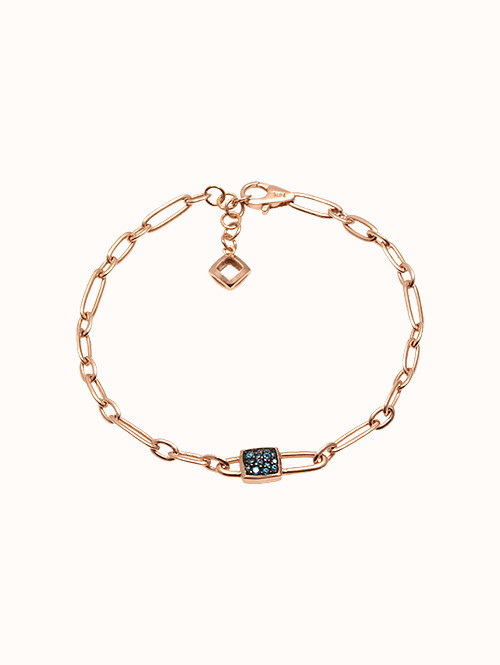 14K 18K 아벨르 청큐빅 사슬 팔찌