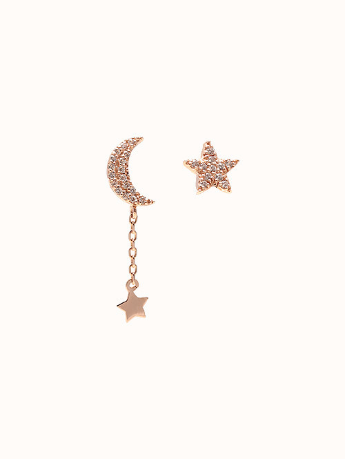 14K 18K 별밤 언발 귀걸이