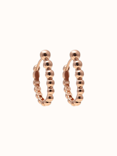 14K 18K 로넬리 엠보 링 귀걸이(소,대사이즈)