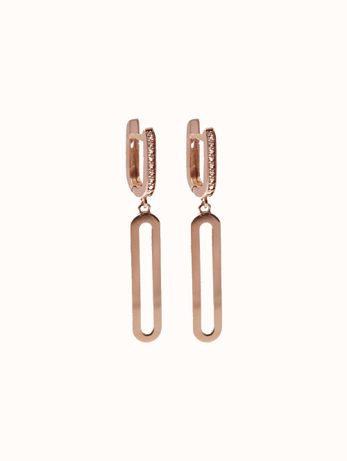 14K 18K 플레이트 스틱 귀걸이