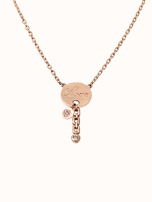 14K 18K 유포리아 러브 써클 목걸이