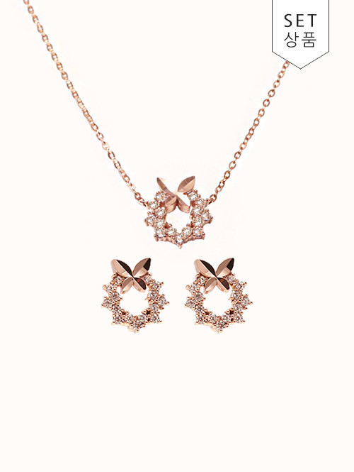 14K 18K 플레타 나비 귀걸이