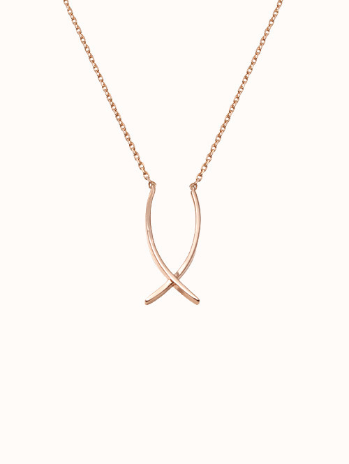 14K 18K 로제미르 크로스 목걸이