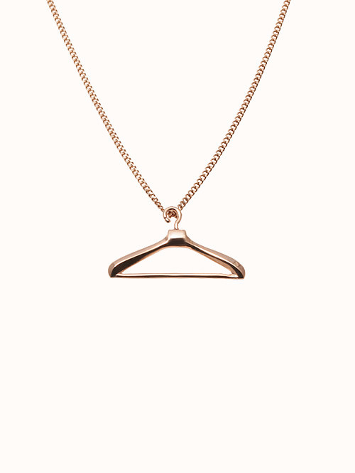 14K 18K 제니아 옷걸이 목걸이