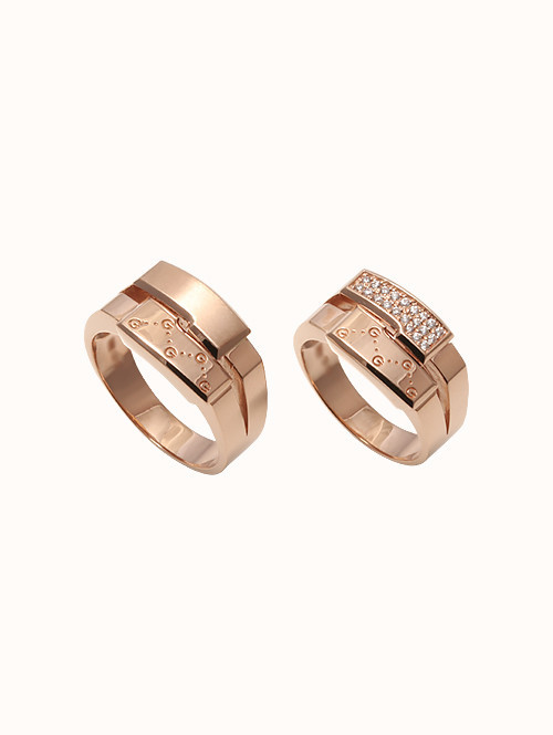 14K 18K 아트모스 두줄 커플링