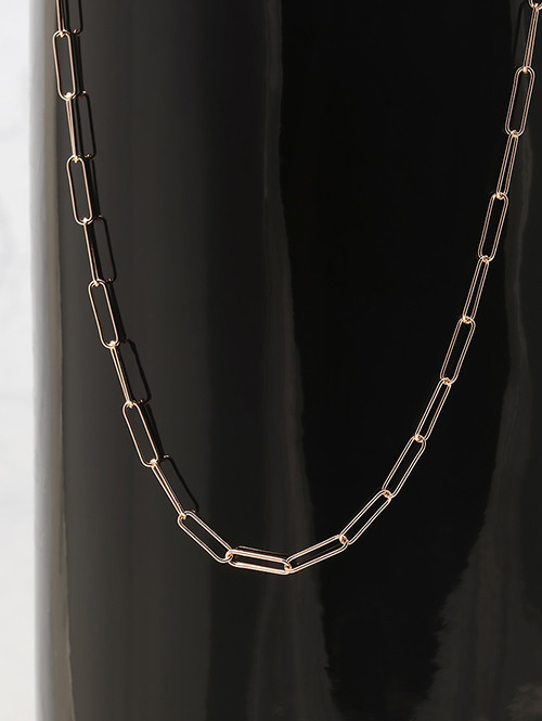 14K 18K 데일리 클립 체인 목걸이