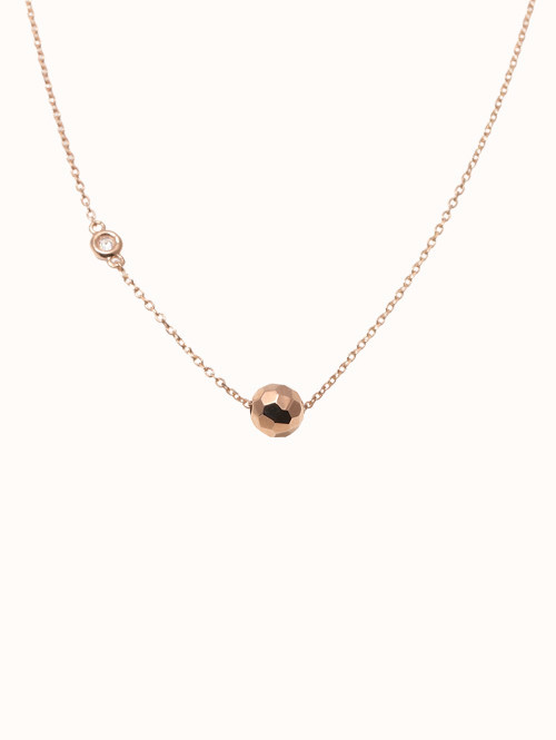 14K 18K 폴리스 미러볼 목걸이